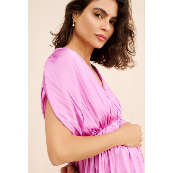 HATCH Maternity Winslet Pleated Maxi Dress - Picture 3 of 6